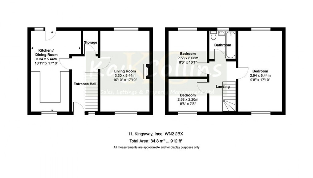 Floorplan for Kingsway, Ince In Makerfield