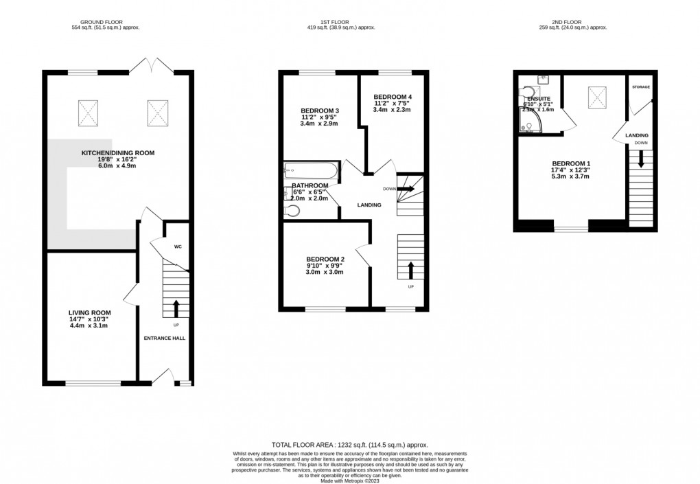 Floorplan for King Street, Hindley