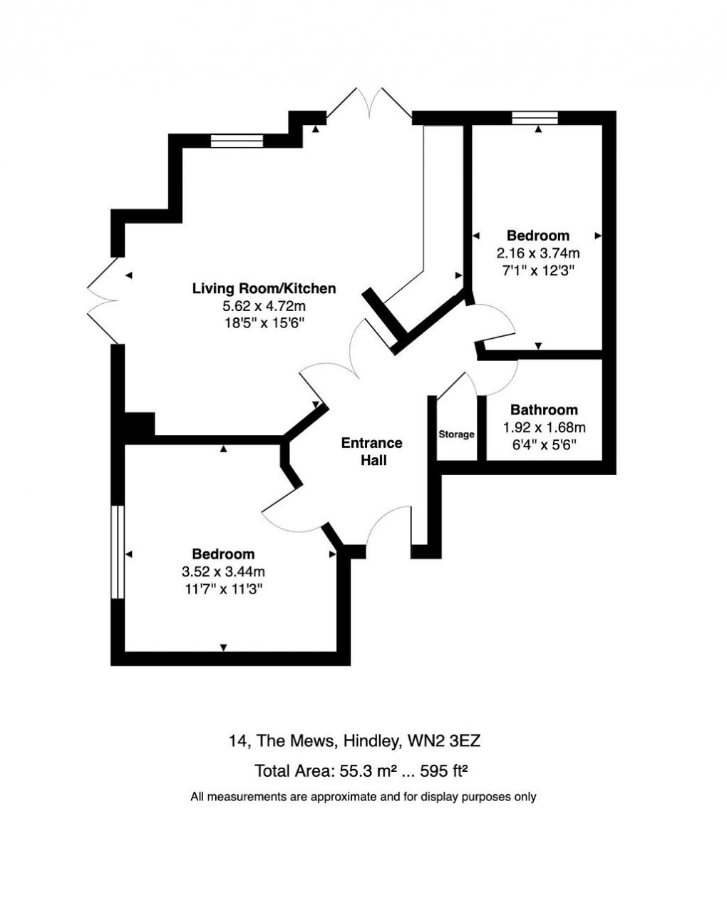 Floorplan for The Mews, Hindley