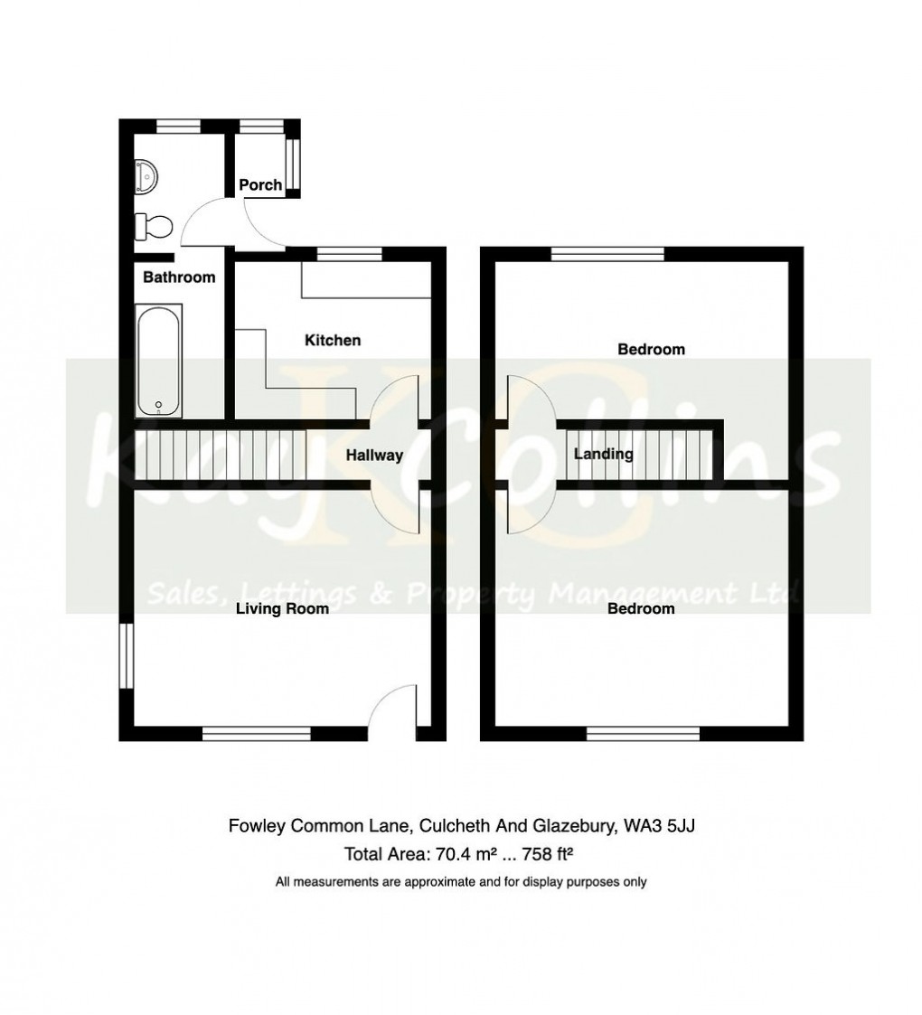 Floorplan for Fowley Common Lane, Glazebury