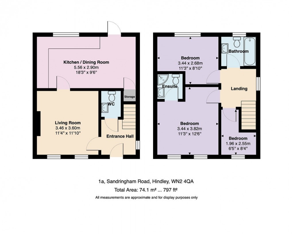 Floorplan for Sandringham Road , Hindley