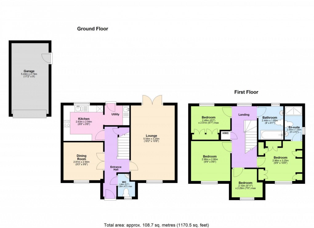 Floorplan for Shelburne Drive, Hindley