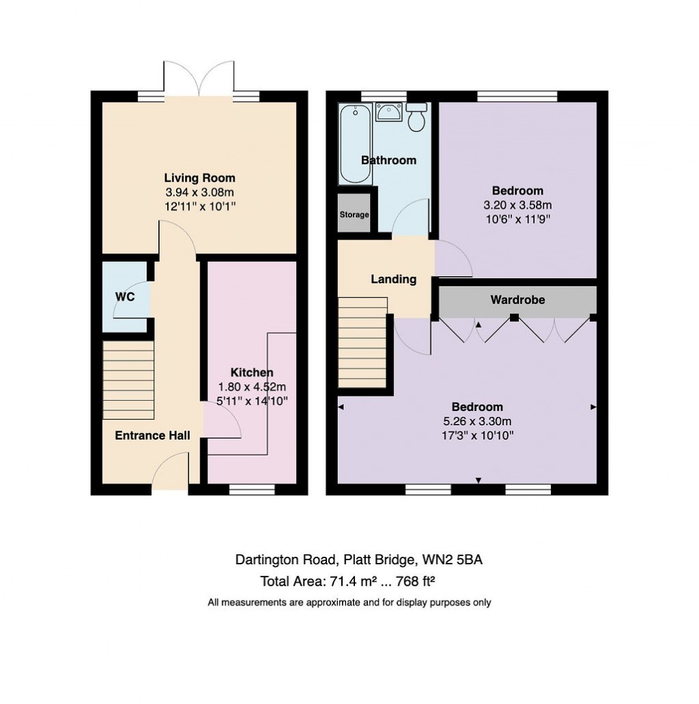 Floorplan for Dartington Road, Platt Bridge