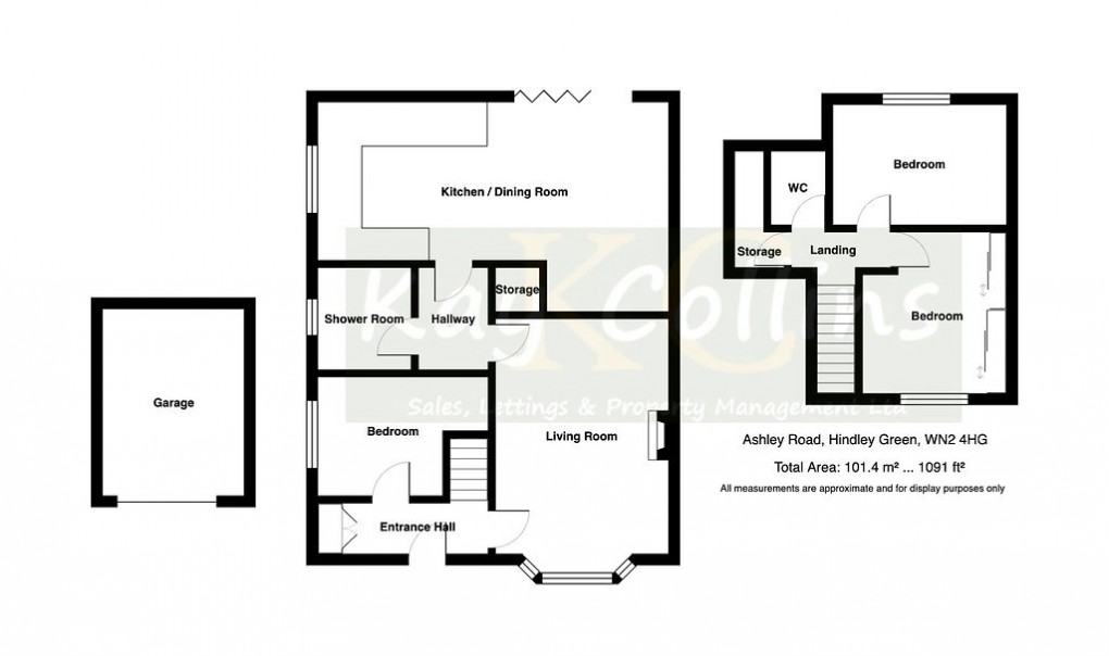 Floorplan for Ashley Road, Hindley