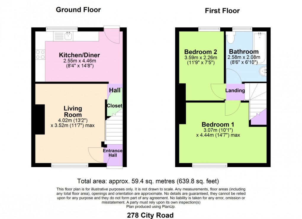 Floorplan for City Road, Kitt Green