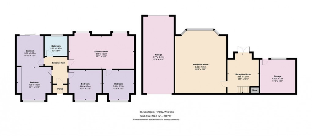 Floorplan for Deansgate, Hindley, WN2