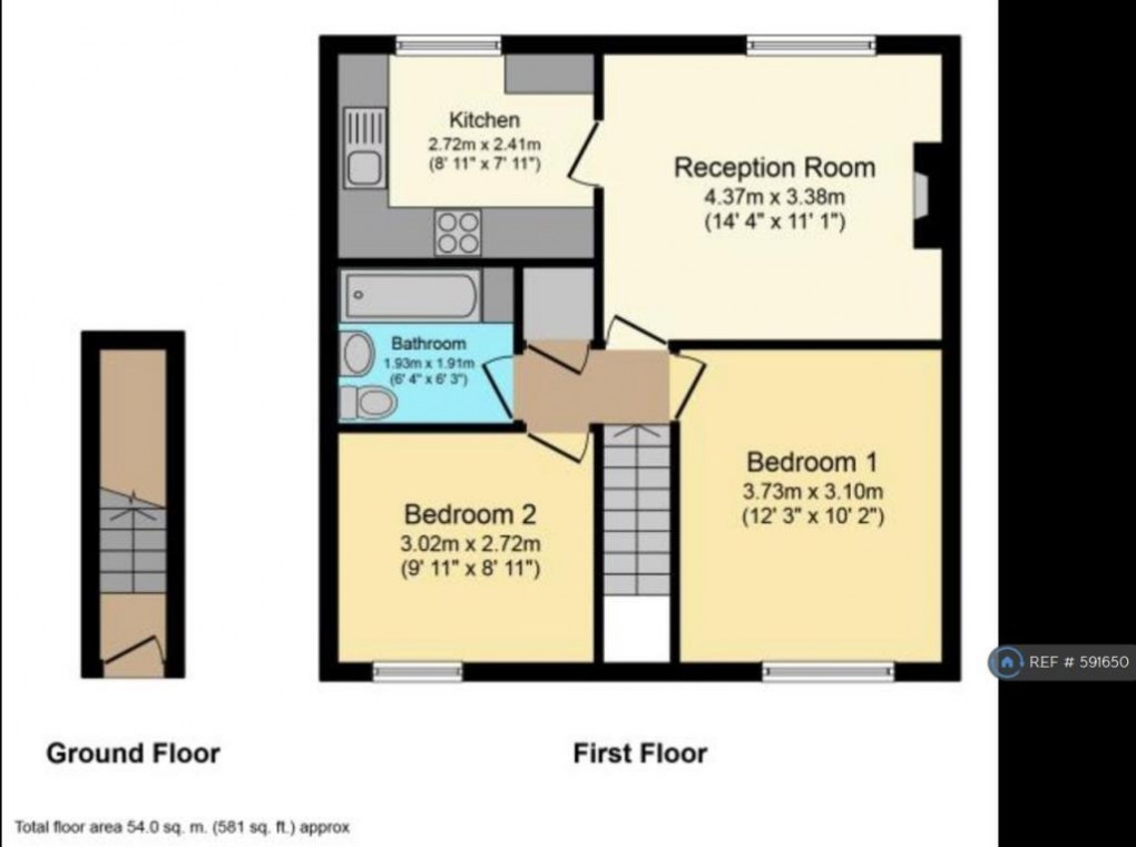 Floorplan for Silverdale Road, Orrell