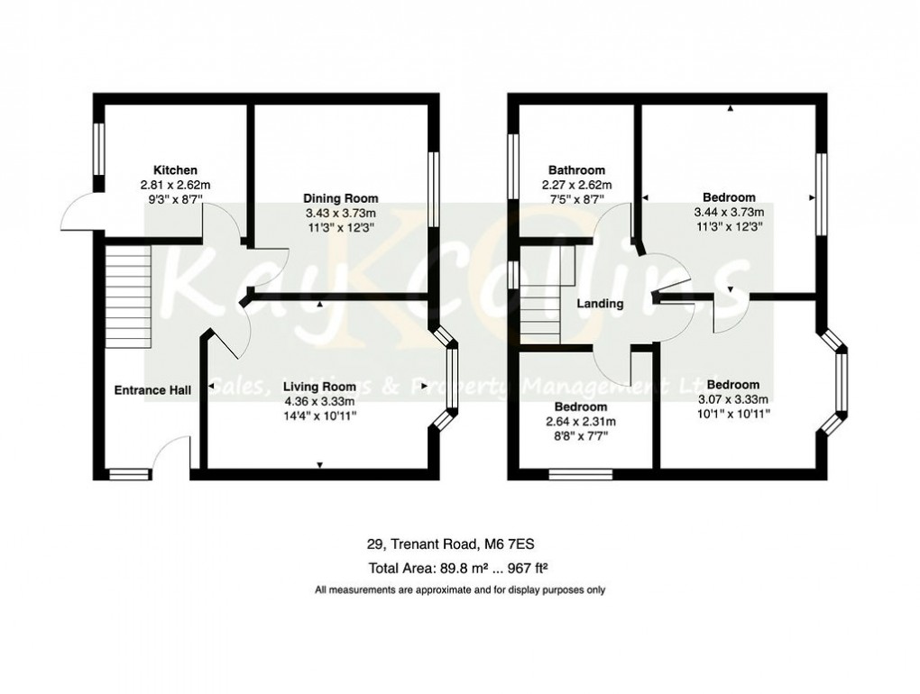 Floorplan for Trenant Road, Salford