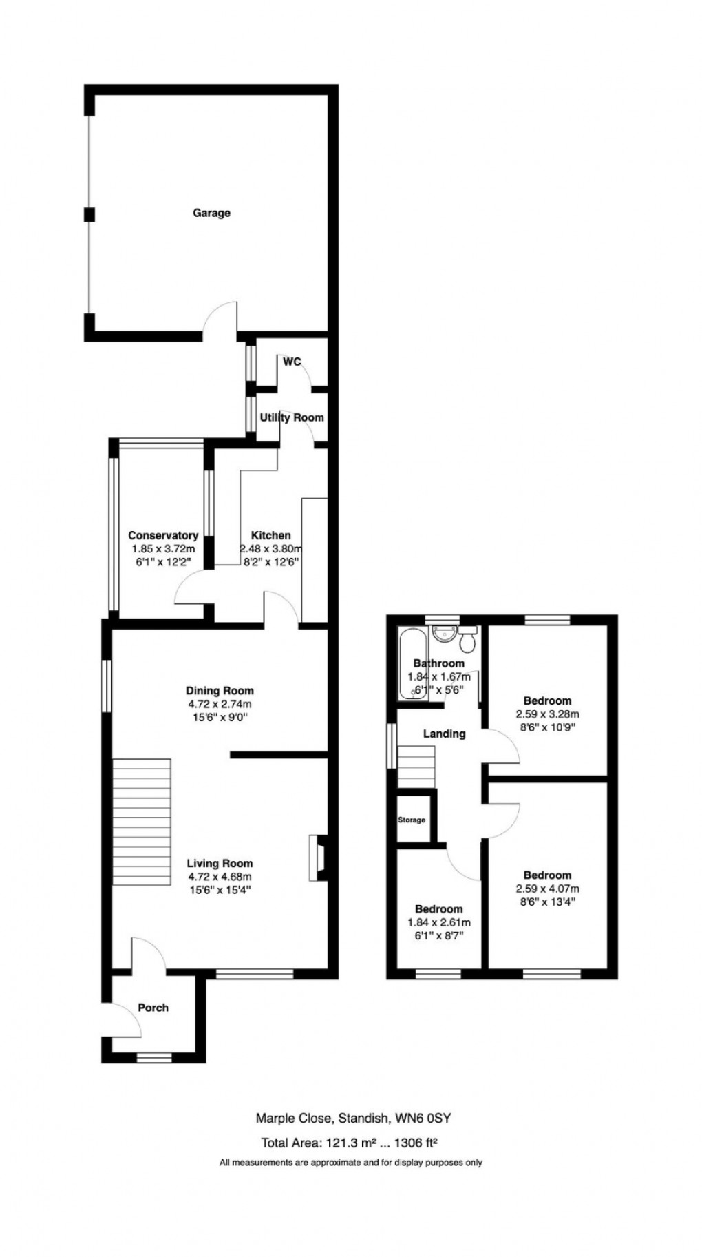 Floorplan for Marple Close, Standish