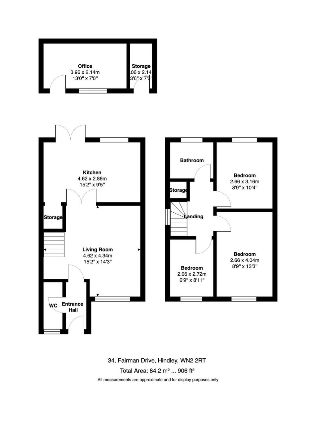 Floorplan for Fairman Drive, Hindley