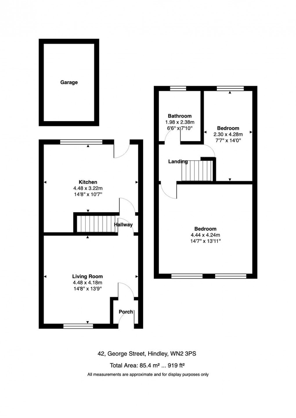 Floorplan for George Street, WN2