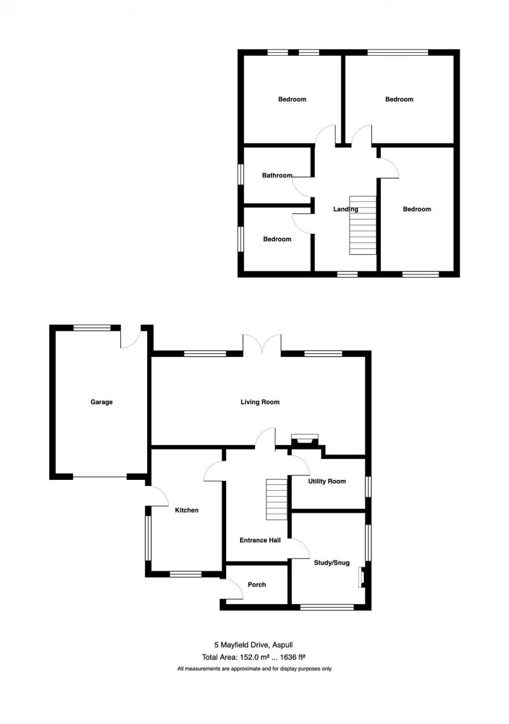 Floorplan for Mayfair Drive, Aspull