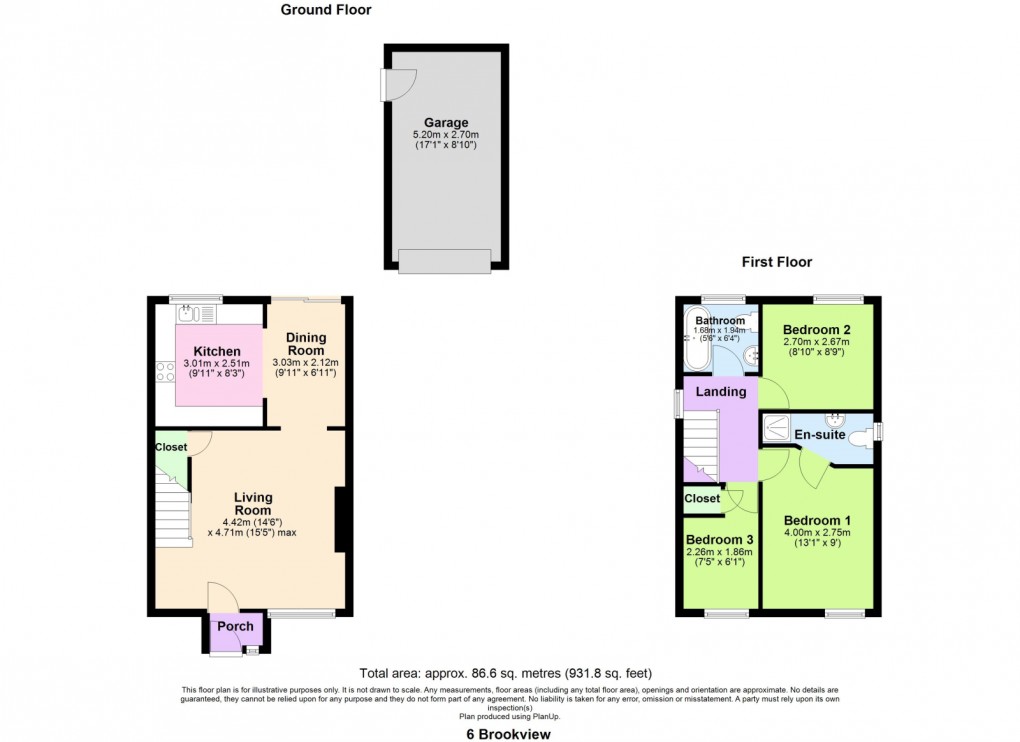 Floorplan for Brookview, Hindley