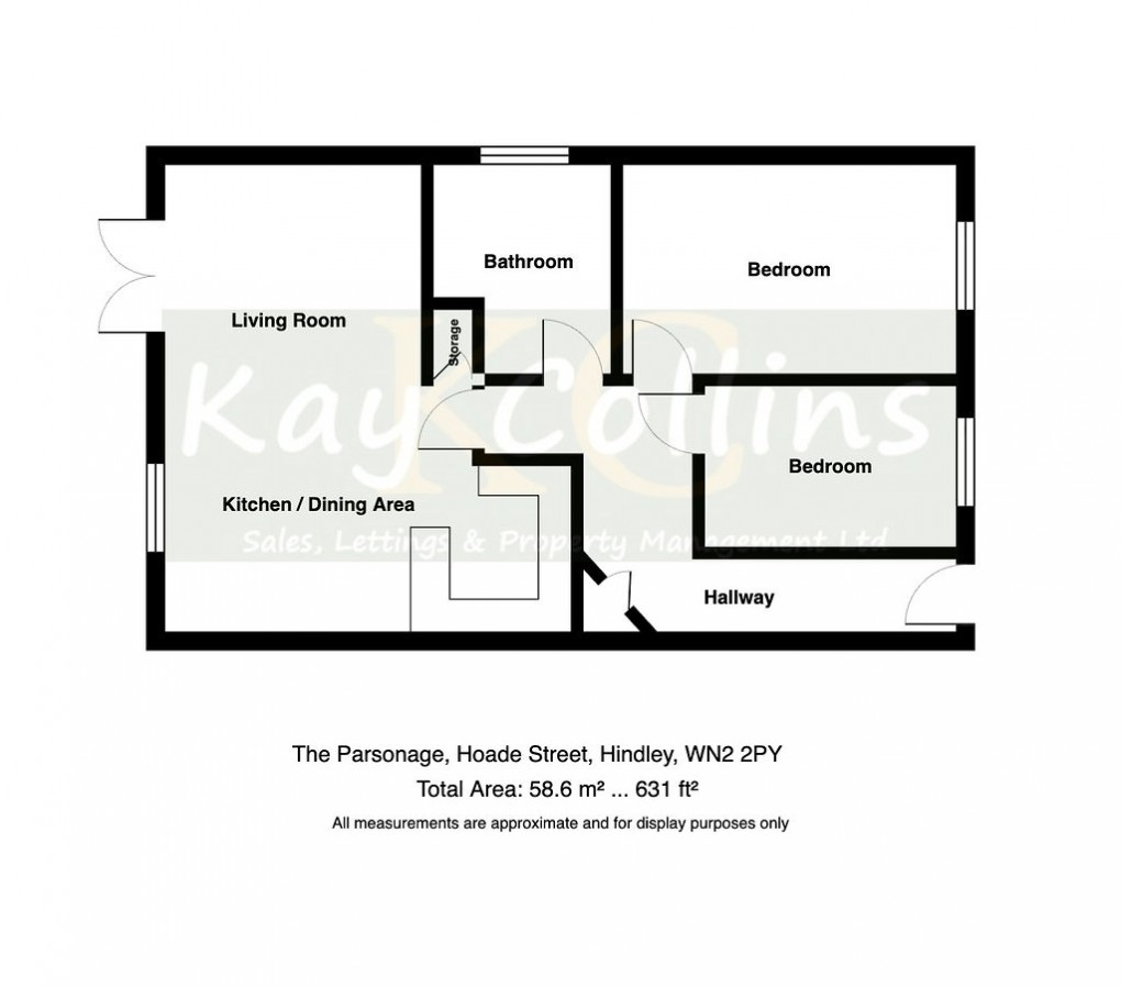 Floorplan for The Parsonage , Hindley