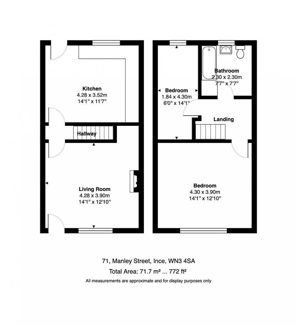 Floorplan for Manley Street, Ince In Makerfield