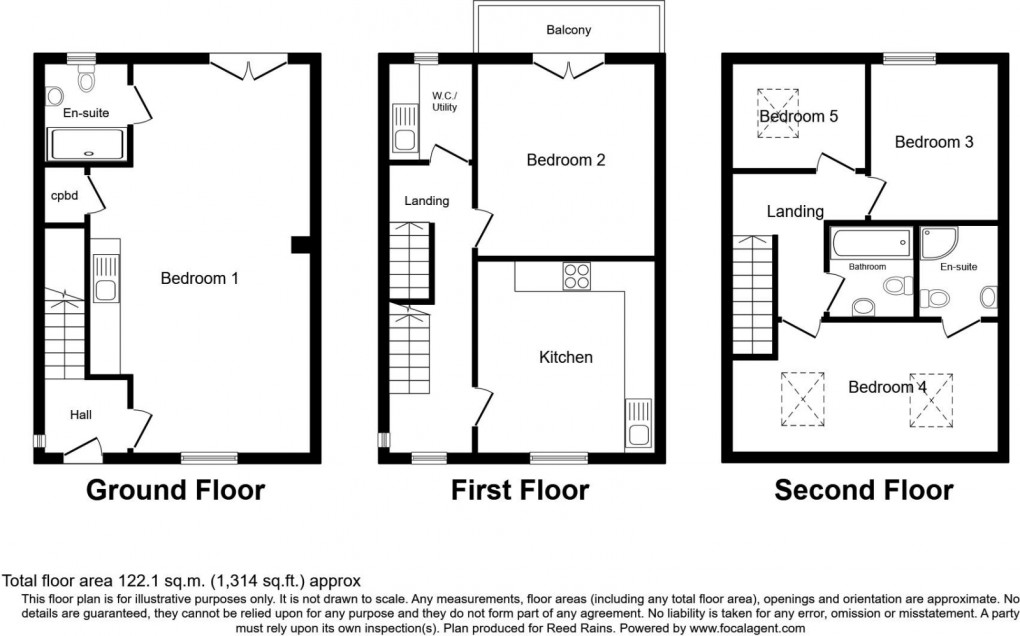 Floorplan for Room 1, 3 St John Street