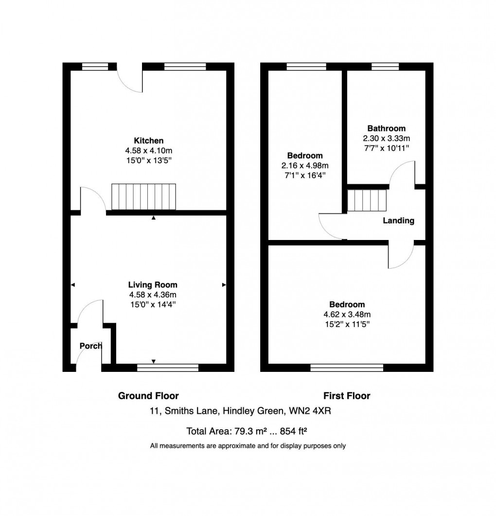 Floorplan for Hindley Green, Wigan, WN2
