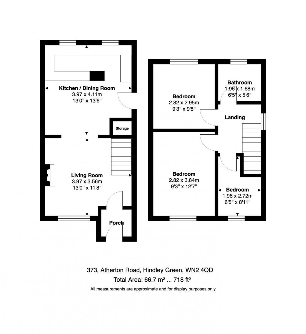Floorplan for Hindley Green, Wigan, WN2